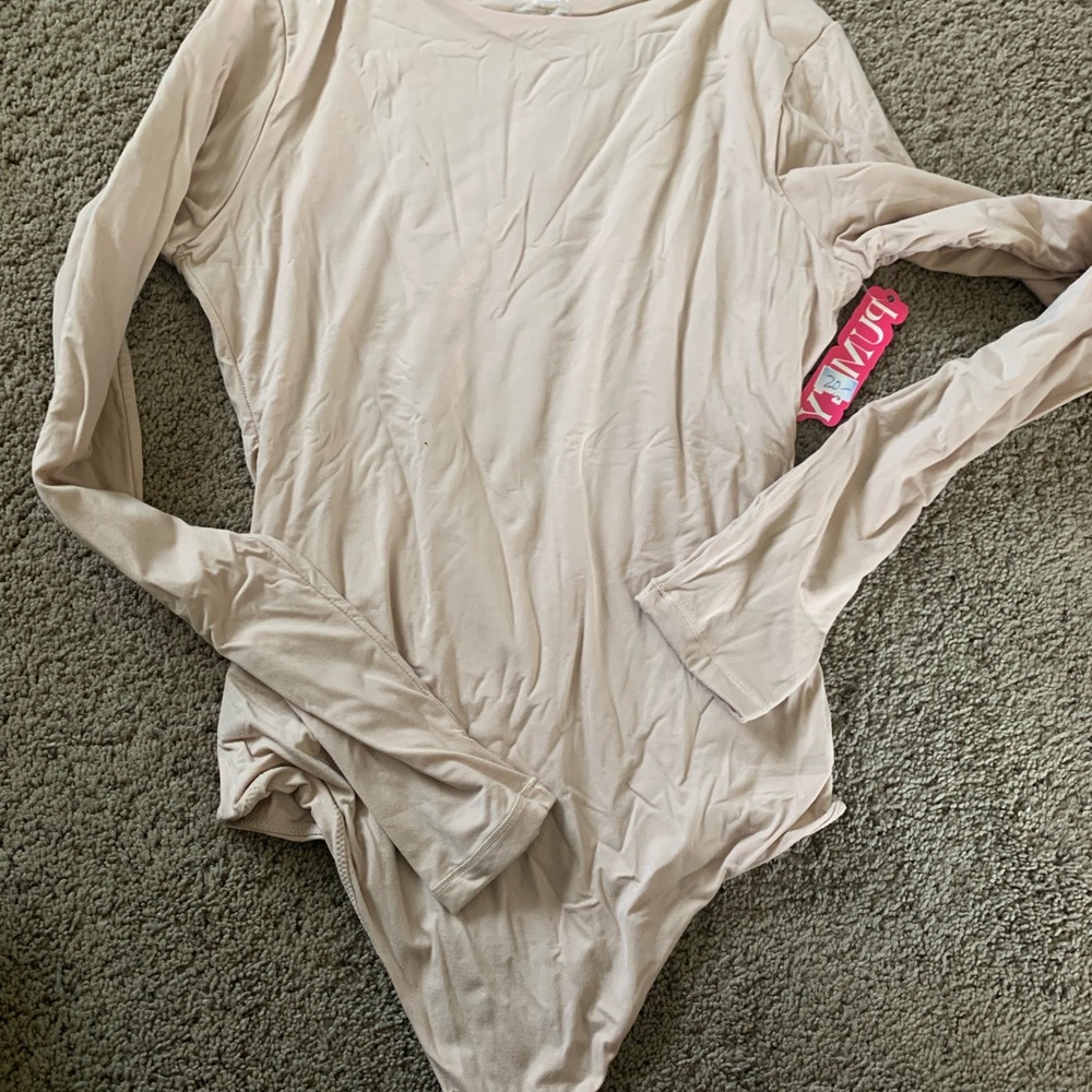 Muubaa Soft Beige Long Sleeve Bodysuit